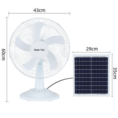 fan solar fotovoltaico de carga del pedestal de la fan 15W del pedestal de la polisilicona 6h