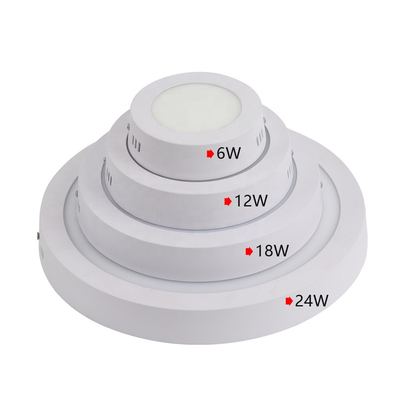 Pequeñas LED luces del panel delgadas de la ronda 70Ra 80LM/W 5 años de garantía