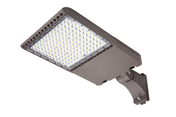 Oscurecimiento de luces ajustables de la caja de zapato del soporte LED del ajuste del resbalón de la luz del estacionamiento de 200W LED